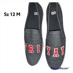 New Denim "FRI-YAY' Canvas Sneakers